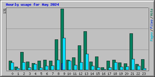 Hourly usage for May 2024