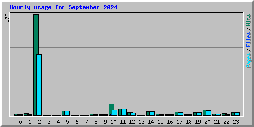 Hourly usage for September 2024